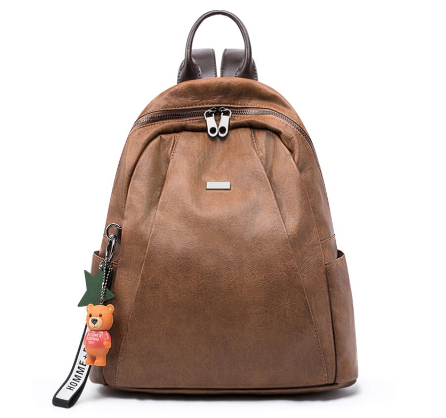 OZUKO backpack in brown color-SAB116