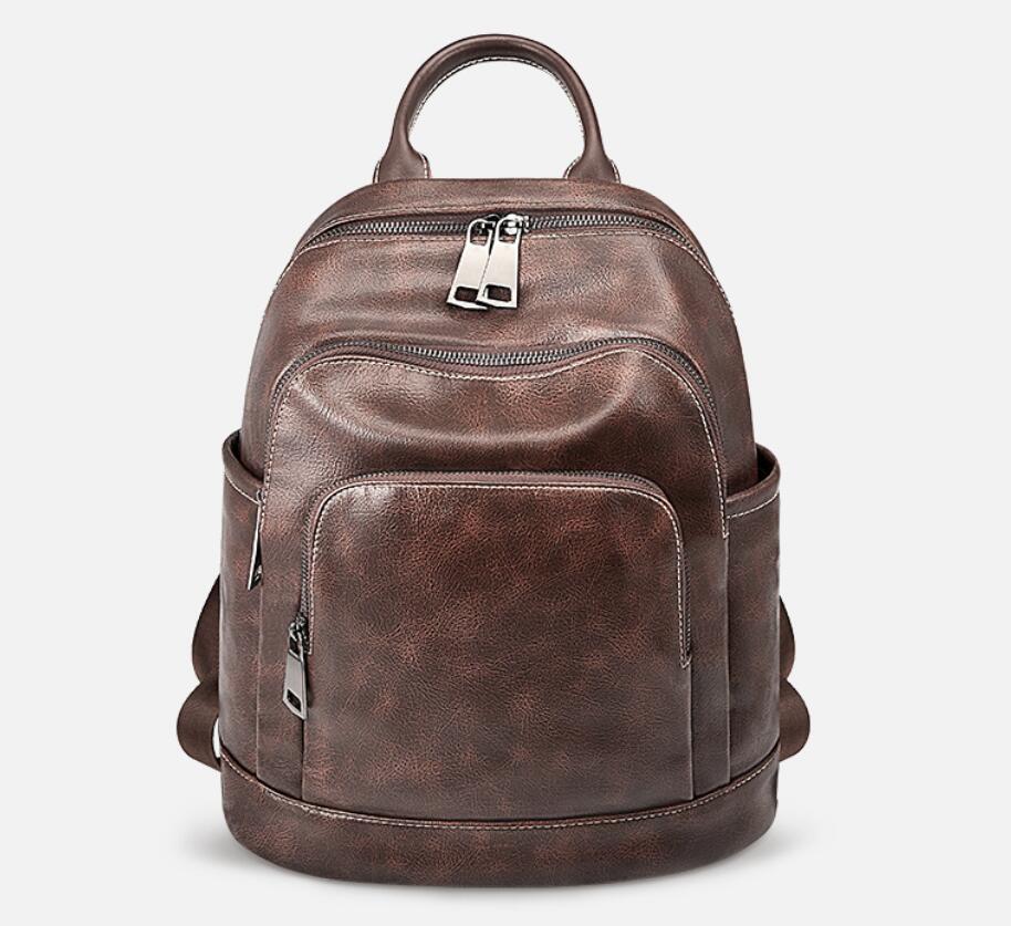 OZUKO backpack in brown color-SAB117